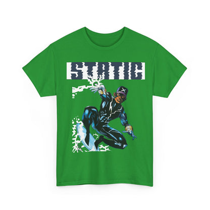 Static T-Shirt - Denys Cowan Art - DC Comics, Milestone Media - Shock to your System