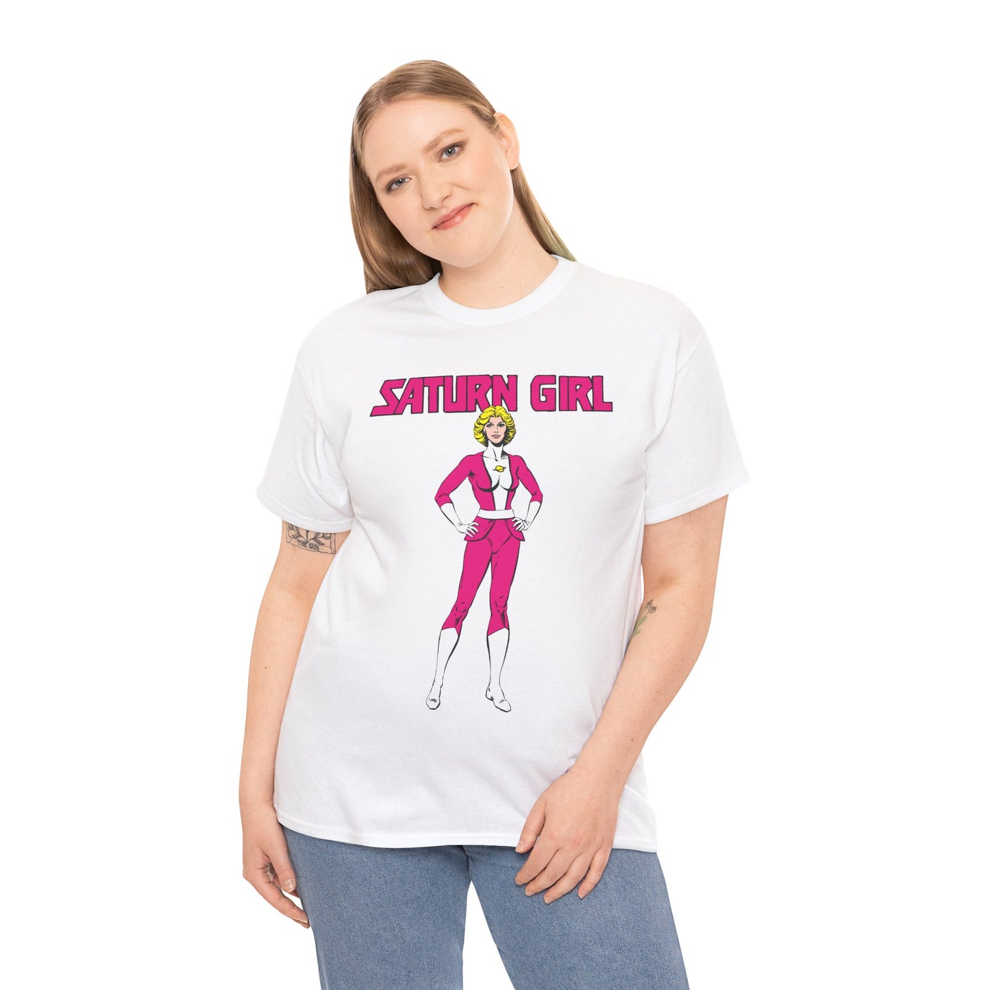 Saturn Girl T-Shirt - Curt Swan Art - Legion of Super-Heroes Founding Member - DC Comics