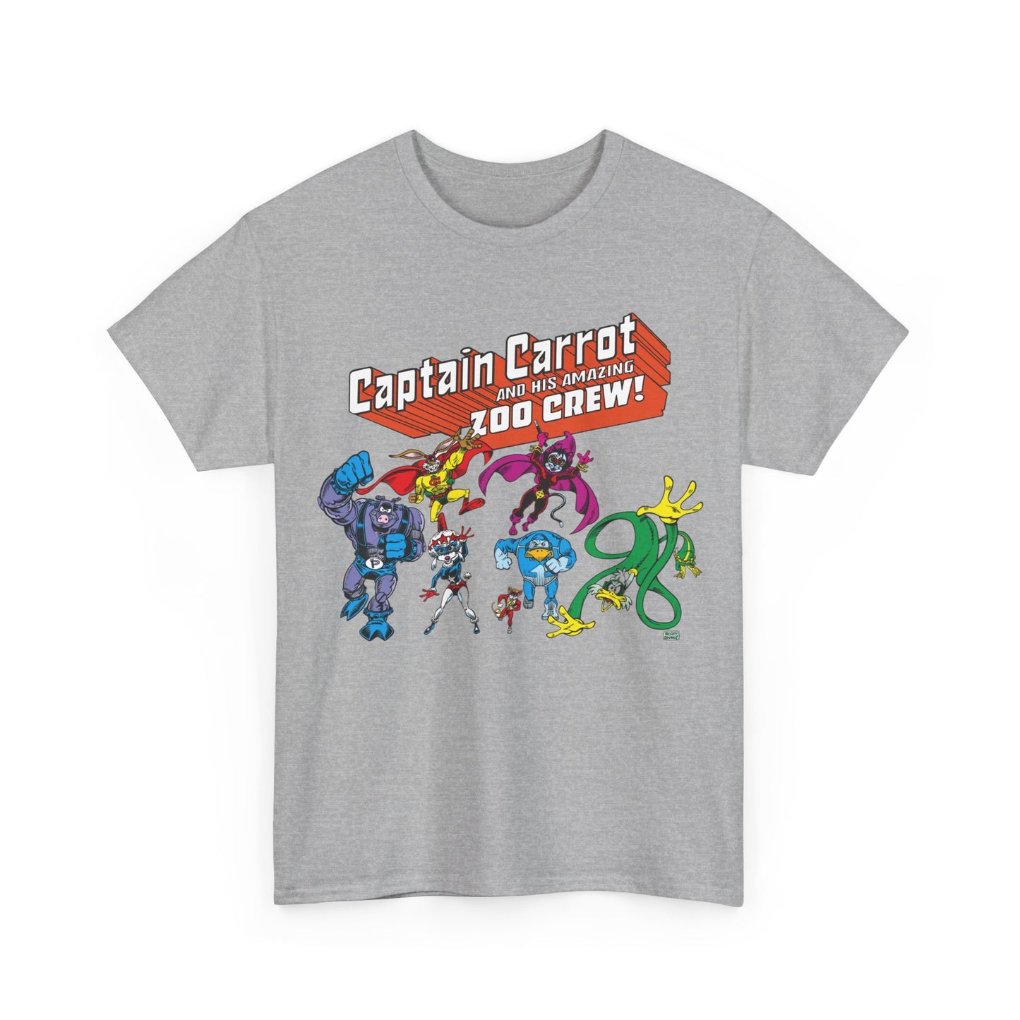 Captain Carrot & the Zoo Crew T-Shirt - 1980s Funny Animal Comic Series - DC Comics