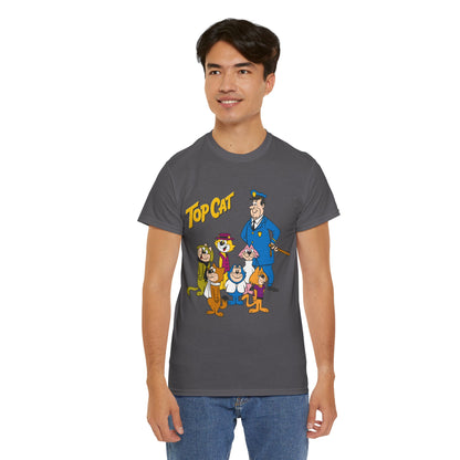 Top Cat & His Gang T-Shirt - Popular Hanna-Barbera 1960s TV Cartoon - Brain, Spook, Benny the Ball