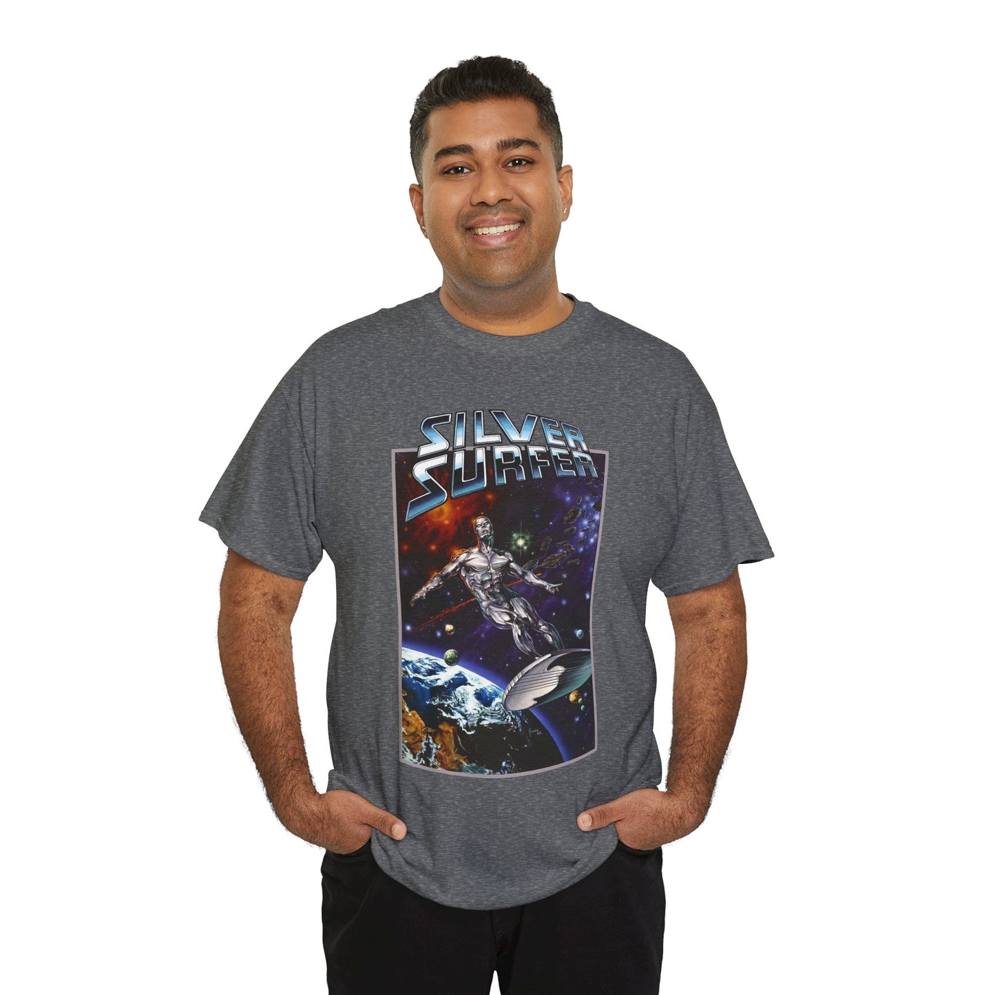 Silver Surfer T-Shirt - Amazing Joe Jusko Art - Marvel Comics Character - Former Herald of Galactus - Fantastic Four Connection - Norrin Radd