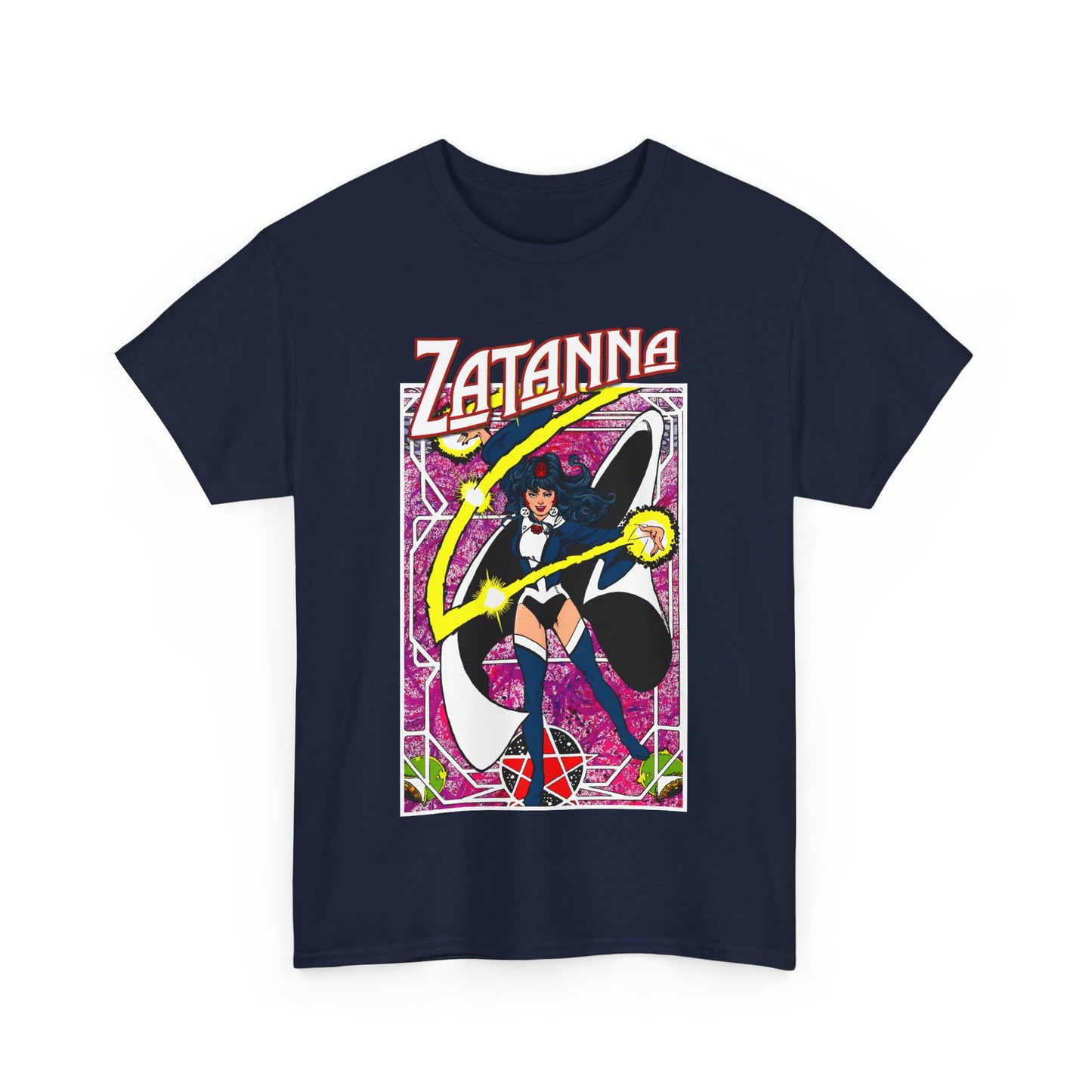 Zatanna T-Shirt - George Perez Postcard Art - Justice League Magic Member - JLA Satellite Era - DC Comics