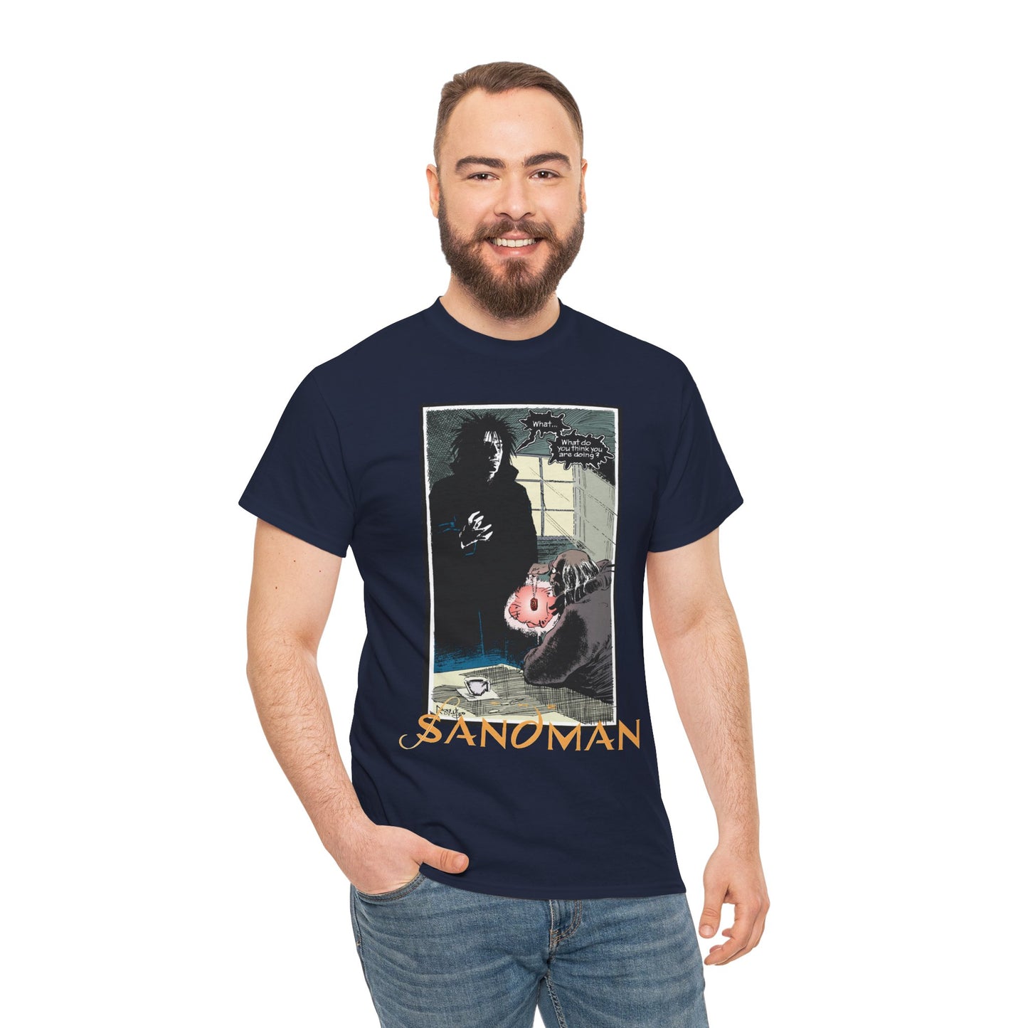 Sandman T-Shirt - Mike Dringenberg & Malcolm Jones III Art - What Do You Think You're Doing? - DC/Vertigo Comics