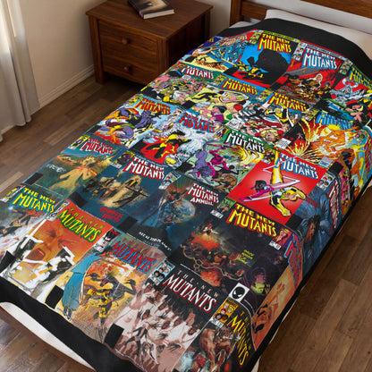 New Mutants Blanket - Bob McLeod and Bill Sienkiewicz Art - Marvel Comics - Soft & Comfy