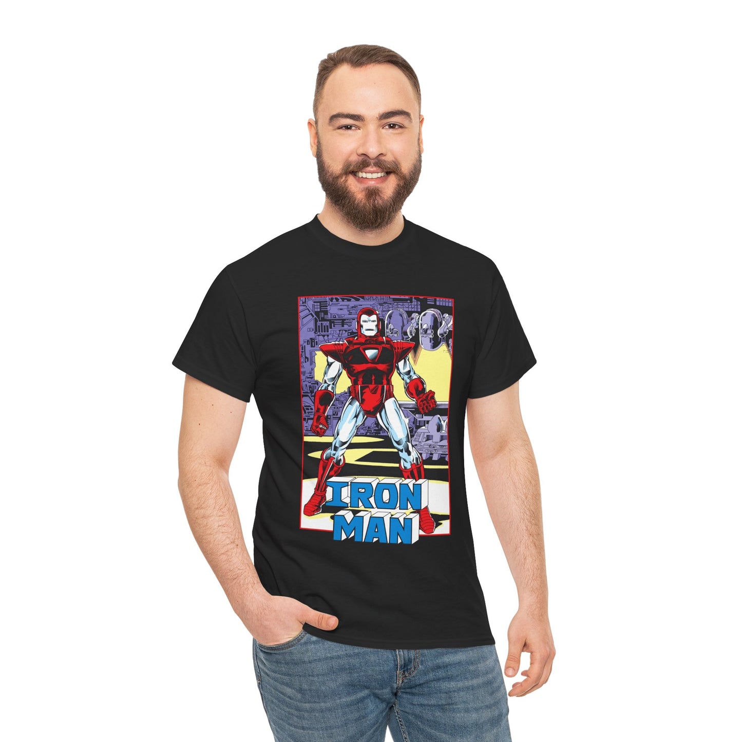 Iron Man T-Shirt - Tony Stark, Stark Industries - Silver Centurion Armor - Marvel Comics