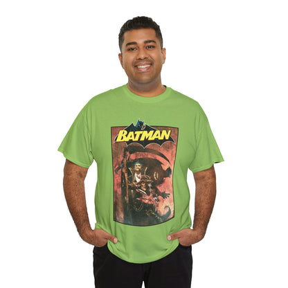 Batman T-Shirt - Bill Sienkiewicz Art - With Scarecrow & Ra's Al Ghul - DC Comics