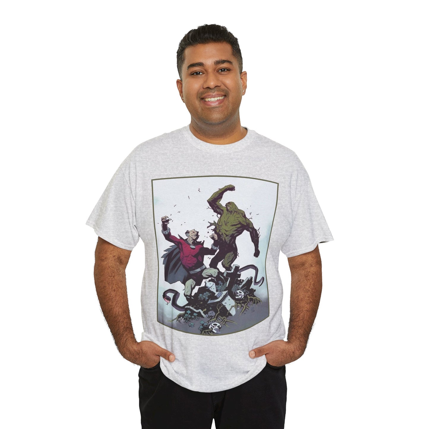 Swamp Thing & Etrigan the Demon T-Shirt - Mike Mignola Art - DC Comics