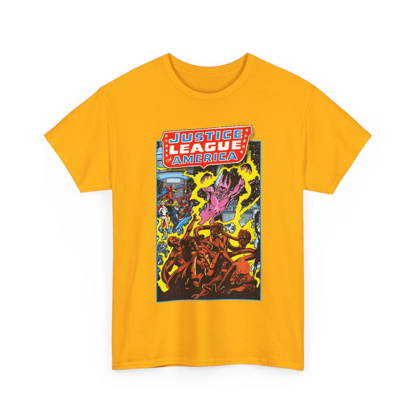 Justice League of America T-Shirt - George Perez Art - JSA Team-Up Cover - DC Comics