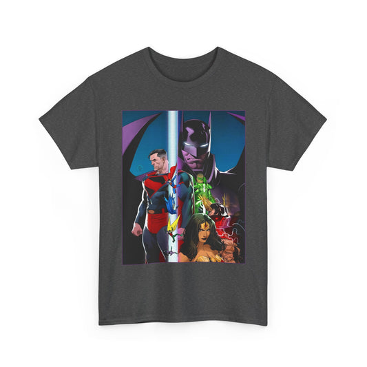 Kingdom Come T-Shirt - Dan Mora Art - Batman/Superman World's Finest Cover - Superman, Batman, Wonder Woman, Green Lantern, Robin, Flash - DC Comics
