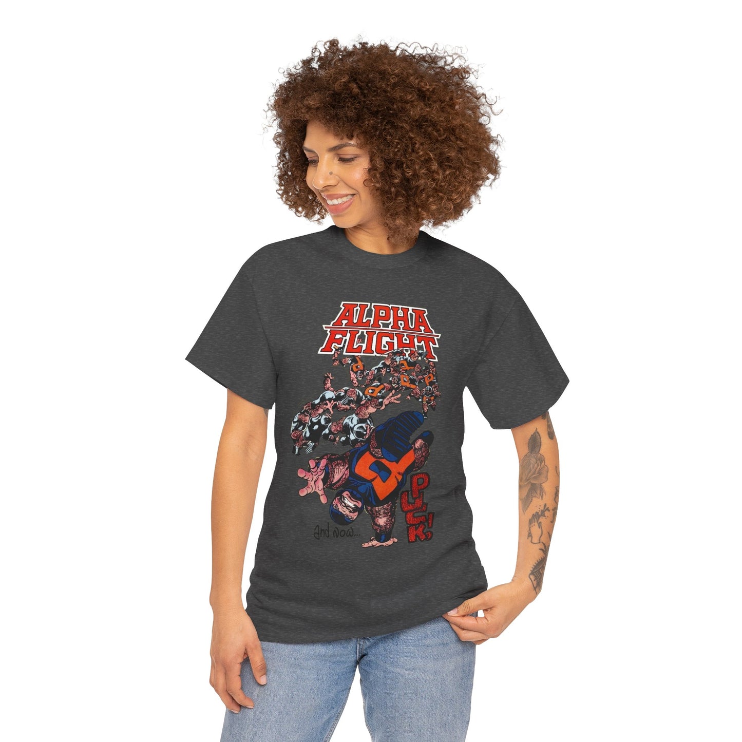 Puck T-Shirt - John Byrne Art - Alpha Flight Member - Marvel Comics