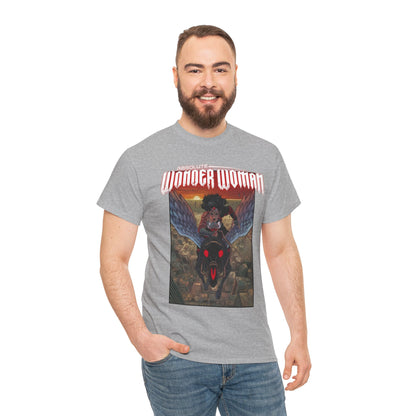 Absolute Wonder Woman T-Shirt - Hayden Sherman Art - DC Comics All-In - Raised in Hell by Circe - Riding Pegasus