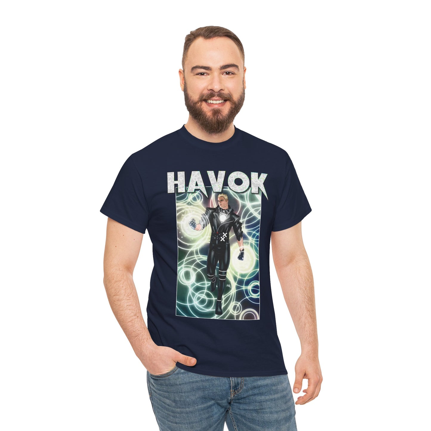 Havok T-Shirt - X-Men, X-Factor Member & Leader - Mutant Hero - Alex Summers, Brother to Scott Summers, Cyclops - Marvel Comics
