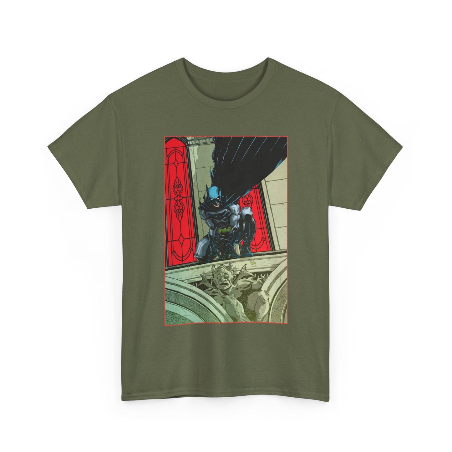 Batman T-Shirt - Cully Hamner Art - Batman Allies Secret Files Cover - Gotham Protector - And a Gargoyle! - DC Comics