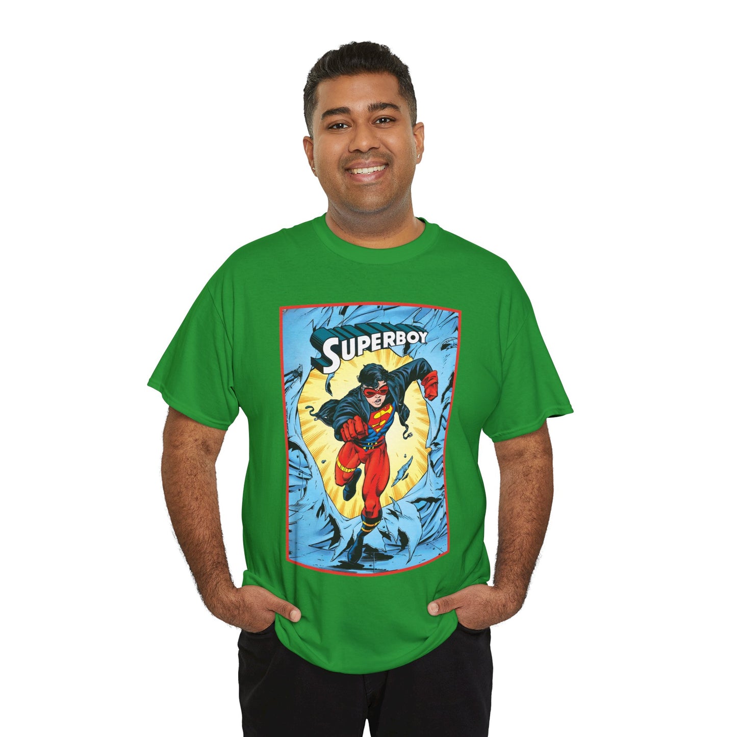 Superboy T-Shirt - Tom Grummett Art - Reign of the Supermen Storyline from the 1990s - Kon-El, Connor Kent - Superman Family - DC Comics