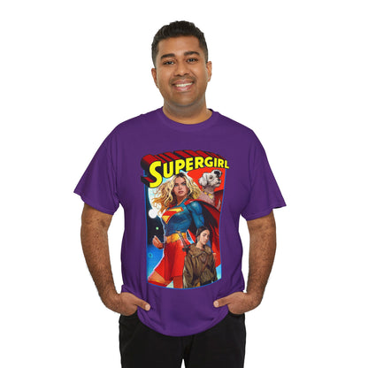 Supergirl & Krypto T-Shirt - Dan Mora Art - Upcoming 2026 Movie with Milly Alcock - DC Comics