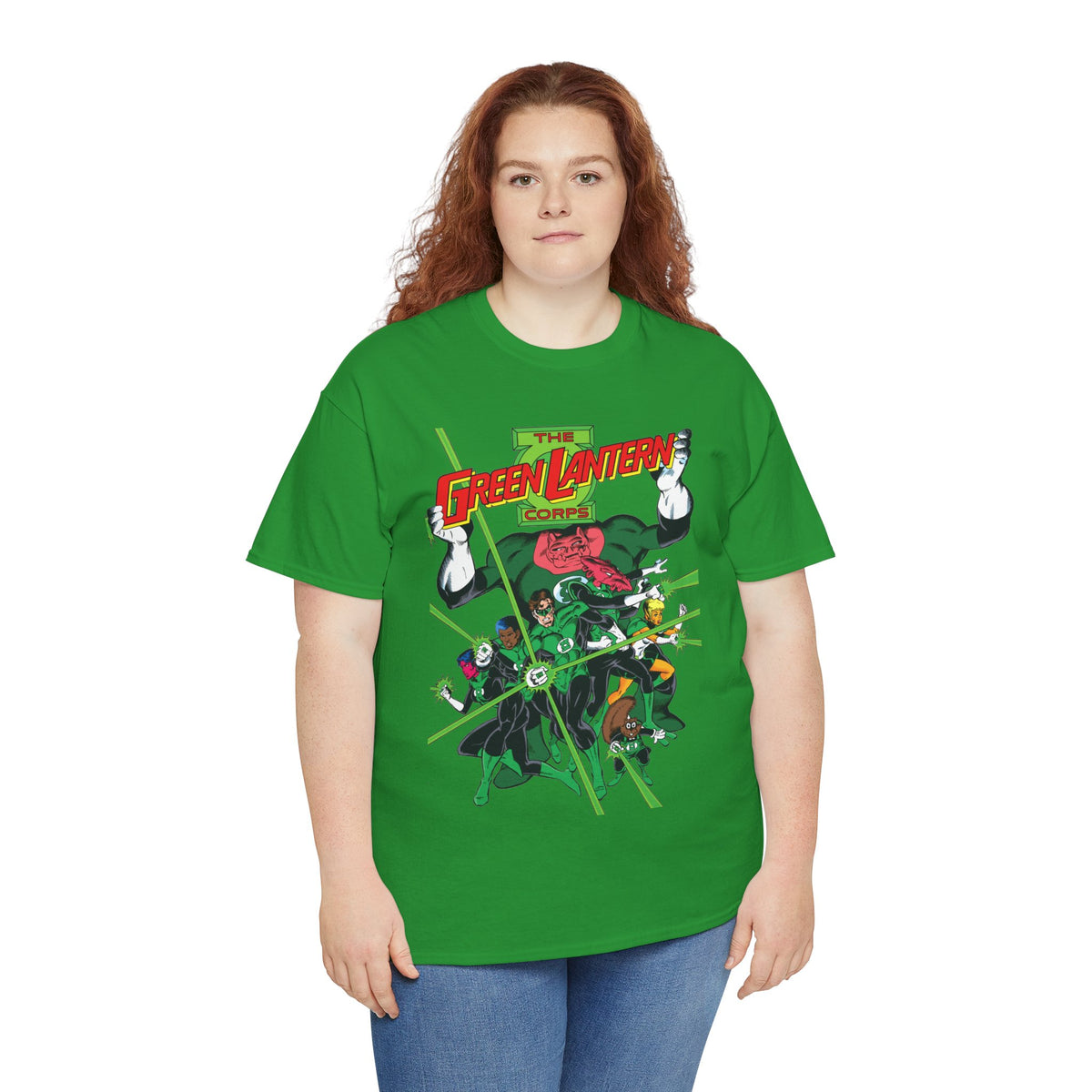 Green Lantern Corps T-Shirt - Joe Staton Art - Hal Jordan, John Stewart, Katma Tui, Arisia, Kilowog - DC Comics