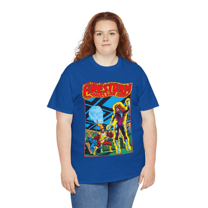 Fury of Firestorm T-Shirt - Pat Broderick Art - Vs Plastique - #7 Cover Art - DC Comics
