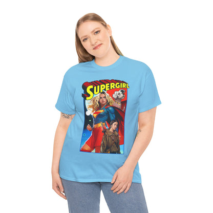 Supergirl & Krypto T-Shirt - Dan Mora Art - Upcoming 2026 Movie with Milly Alcock - DC Comics