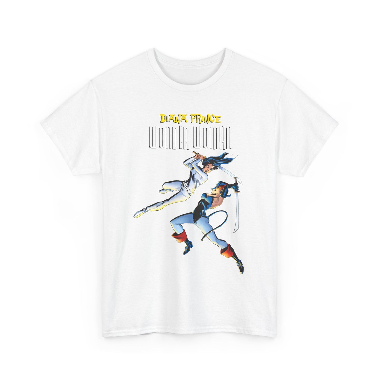 Diana Prince Wonder Woman  T-Shirt - From Diana's 1970s White Suit No-Powers Years - Bronze Age DC Comics