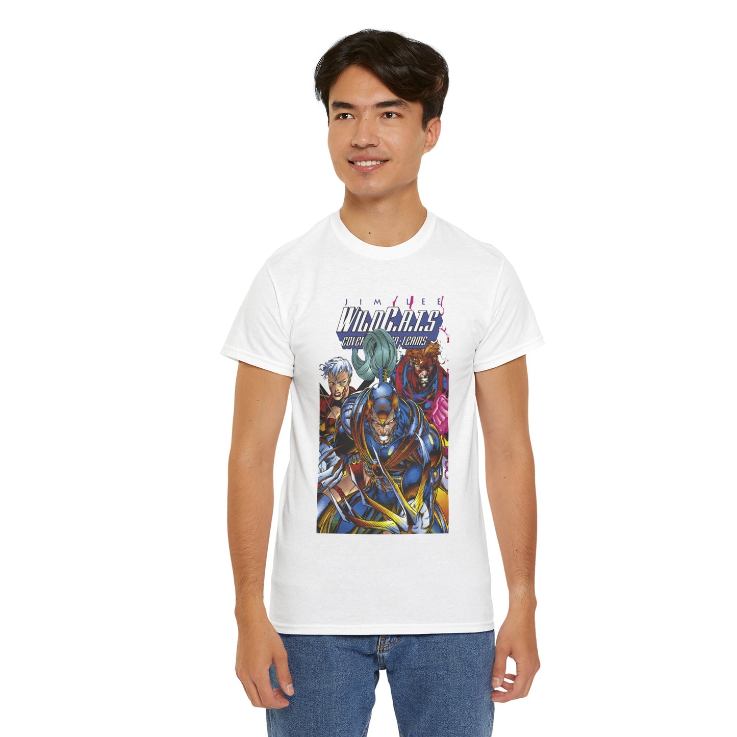 Wildcats T-Shirt - Jim Lee Art - Spartan, Warblade, Zealot - DC/Wildstorm/Image Comics