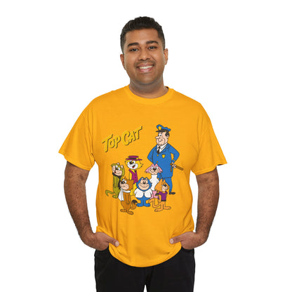 Top Cat & His Gang T-Shirt - Popular Hanna-Barbera 1960s TV Cartoon - Brain, Spook, Benny the Ball