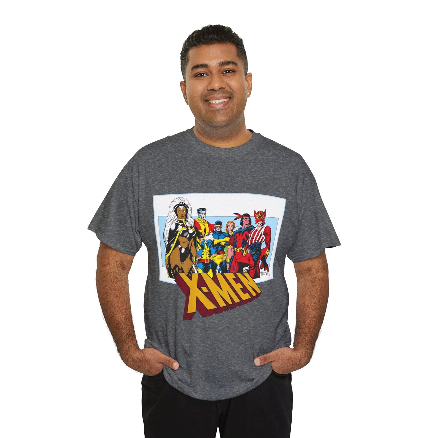 X-Men T-Shirt - Arthur Adams Art - Cyclops, Nightcrawler, Storm, Wolverine, Thunderbird, Sunfire, Banshee - Marvel Comics
