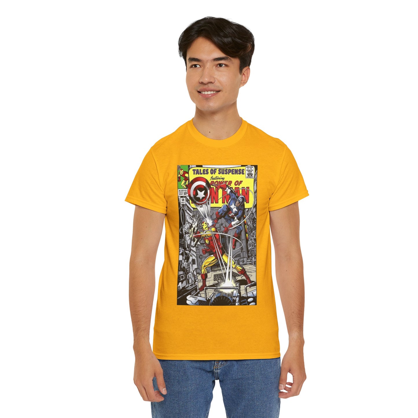 Tales of Suspense T-Shirt - George Perez #58 Cover Homage Art - Captain America & Iron Man - Marvel Comics