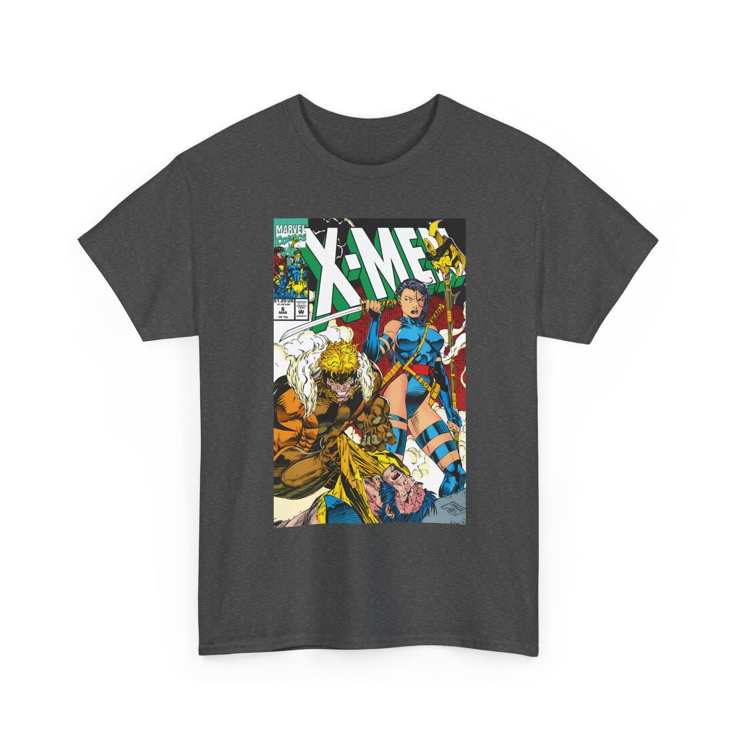 X-Men #6 T-Shirt - Jim Lee Art - Psylocke & Sabretooth - Marvel Comics
