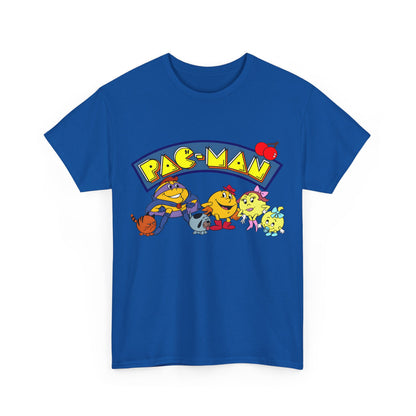 Pac-Man T-Shirt - Ms Pac-Man, Baby Pac - Hanna-Barbera Saturday Morning Cartoon - Popular 1980s TV Animation