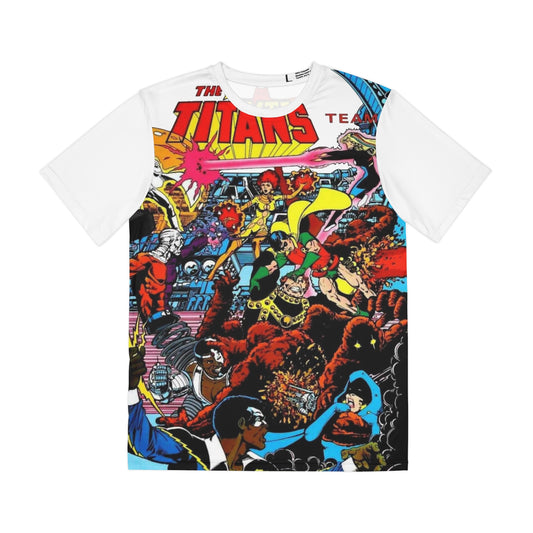 New Teen Titans/Batman & the Outsiders All Over Print Tee (Polyester) - George Perez & Jim Aparo Art - DC Comics