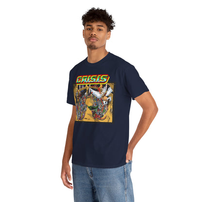 Crisis on Infinite Earths T-Shirt - George Perez & Jerry Ordway Art - The Monitor's Satellite - DC Comics