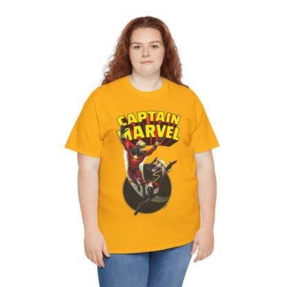 Captain Marvel T-Shirt - George Perez Art - Mar-Vell & Carol Danvers - Kree Empire - Marvel Comics