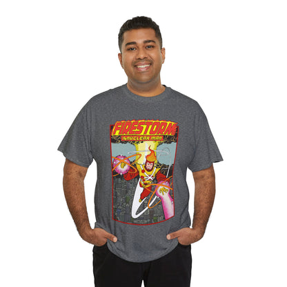 Firestorm the Nuclear Man T-Shirt - George Perez JLA Postcard Art 1980s - DC Comics - Justice League of America Member