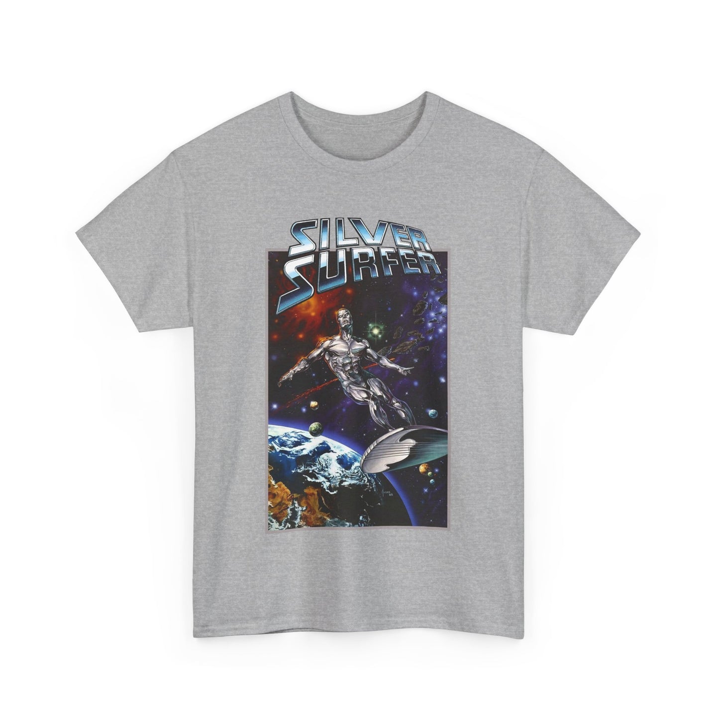 Silver Surfer T-Shirt - Amazing Joe Jusko Art - Marvel Comics Character - Former Herald of Galactus - Fantastic Four Connection - Norrin Radd