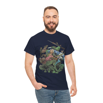 Batman T-Shirt - Daniel Warren Johnson Art - Vs The Mutant Gang from Frank Miller's The Dark Knight Returns - DC Comics