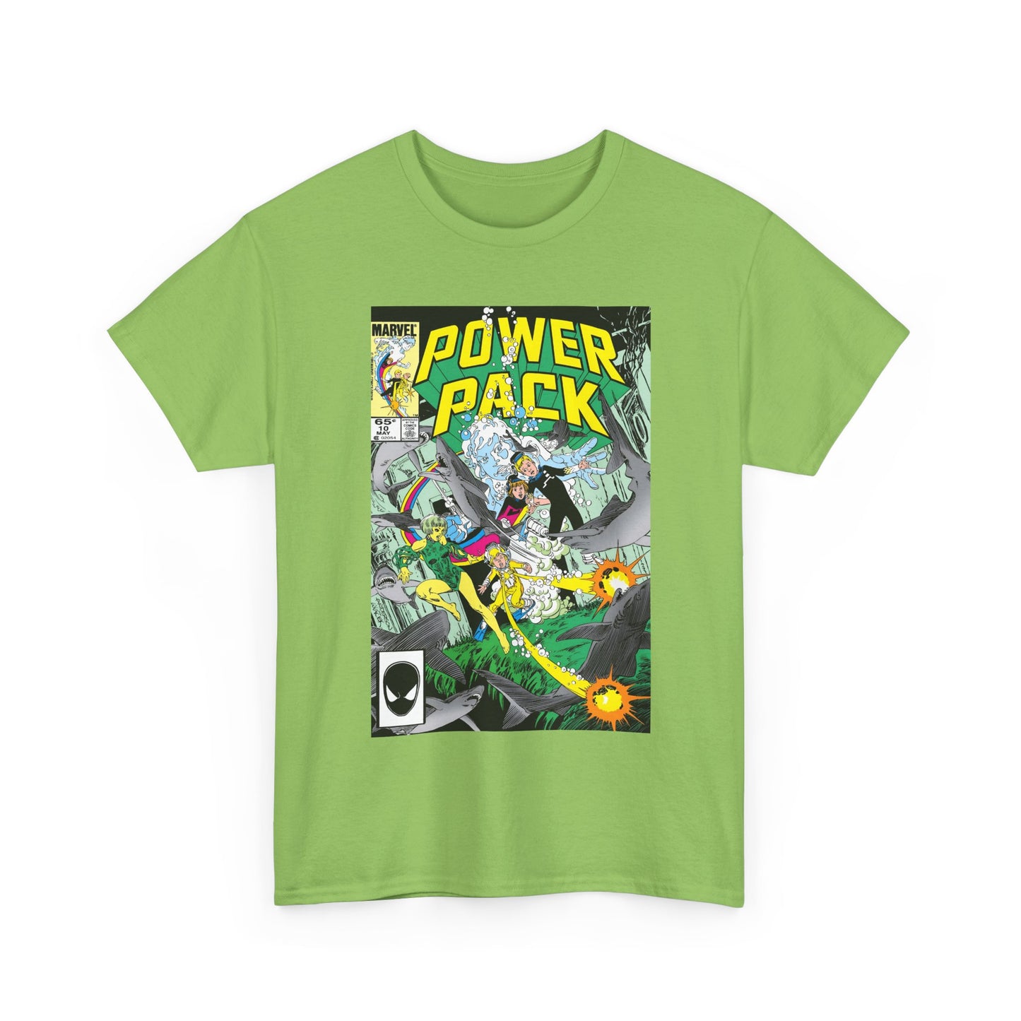 Power Pack #10 T-Shirt - With Marrina from Alpha Flight - Marvel Comics