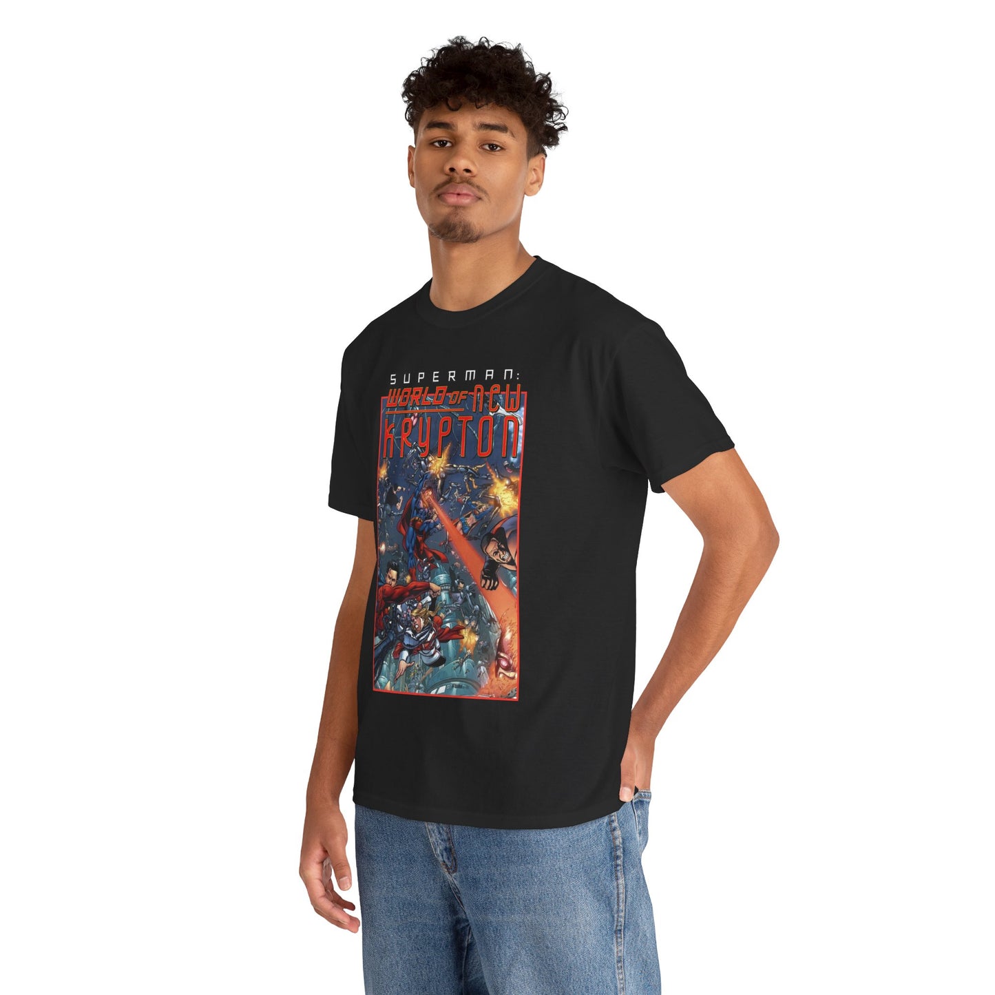 Superman: World of Krypton T-Shirt - George Perez Art - Superboy, Supergirl, Mon-El - DC Comics