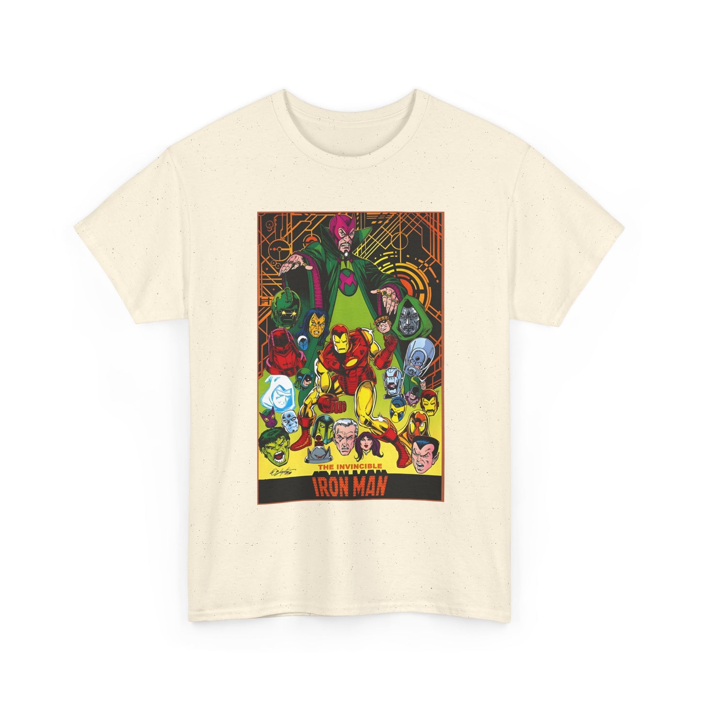 Iron Man T-Shirt - Bob Layton Art - Tony Stark - Ultron, Doctor Doom, The Mandarin, The Beetle - Marvel Comics