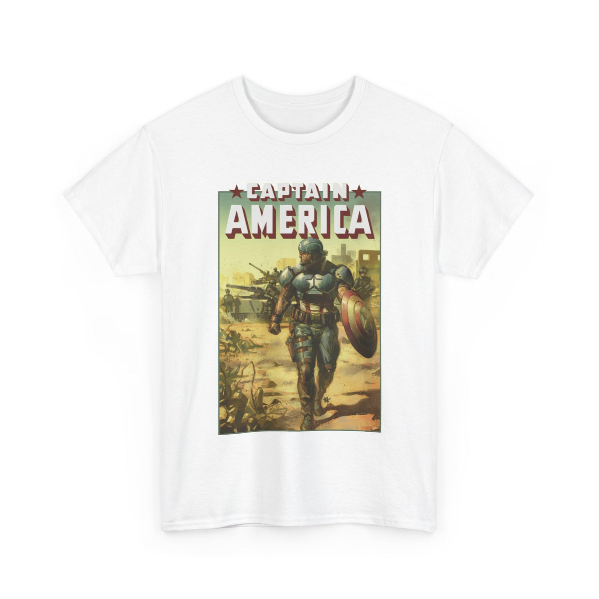 Captain America T-Shirt - Ben Harvey Art - Marvel Comics