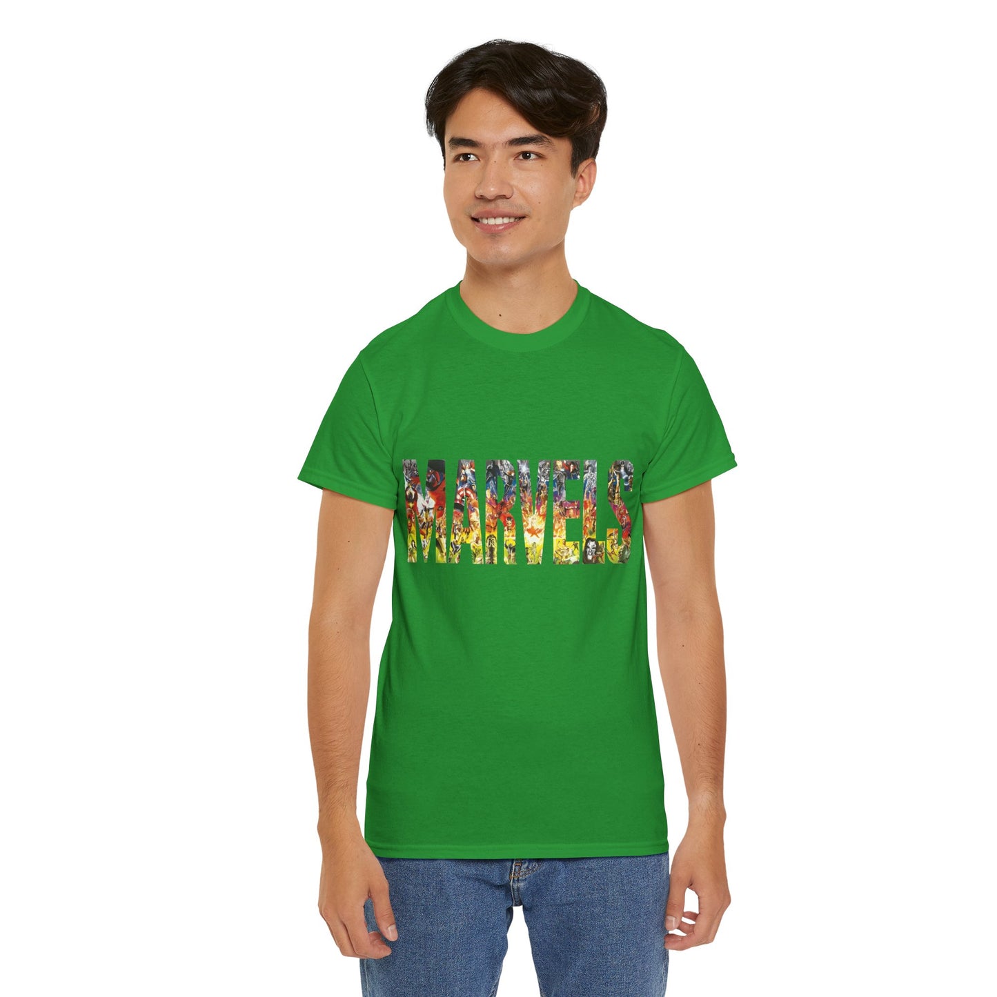 Marvels T-Shirt - Alex Ross Art from the popular Kurt Busiek Story - Spider-Man, Fantastic Four, X-Men, Hulk, Captain America, Thor, Iron Man - Marvel Comics