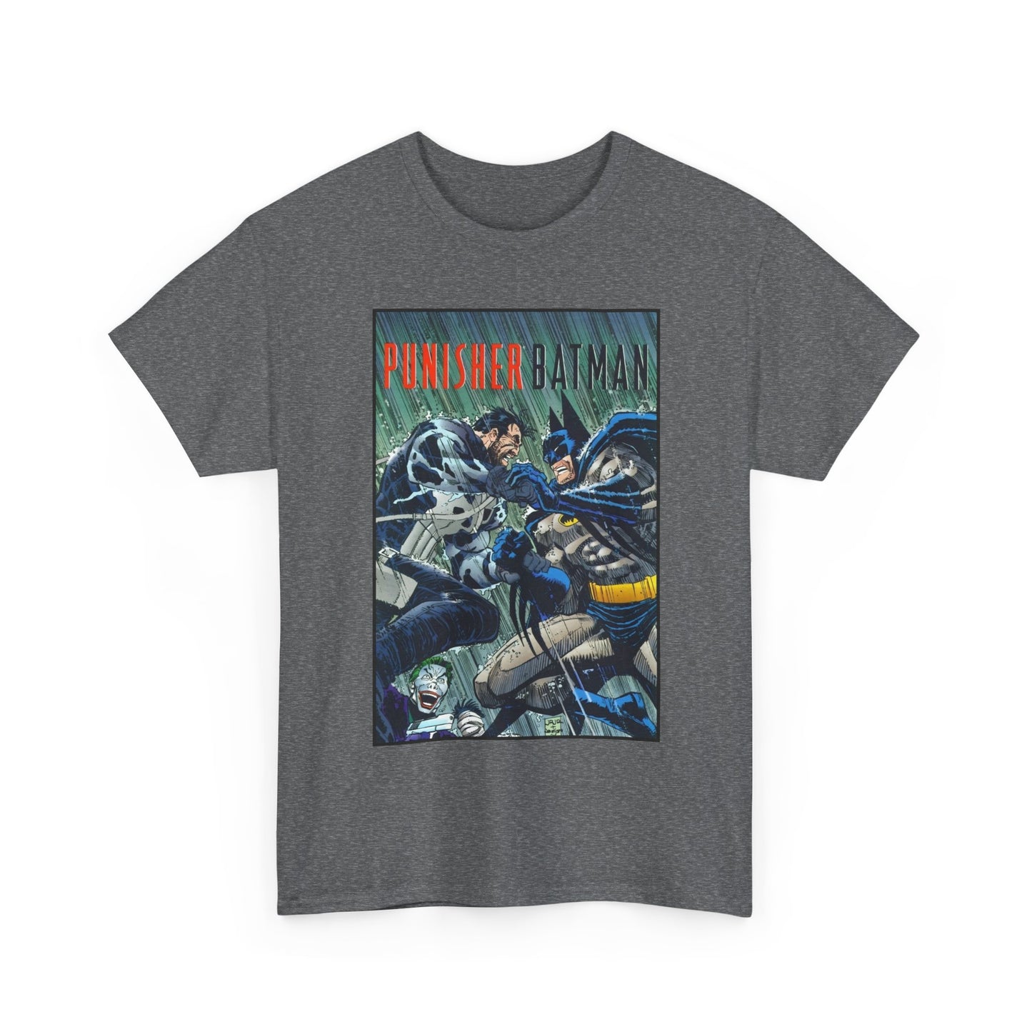 Punisher/Batman T-Shirt - John Romita Jr Art - Deadly Knights, Joker - DC Comics/Marvel Comics