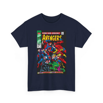 Avengers T-Shirt - Annual #2 Cover Art - New Avengers Vs Old Avengers - Marvel Comics