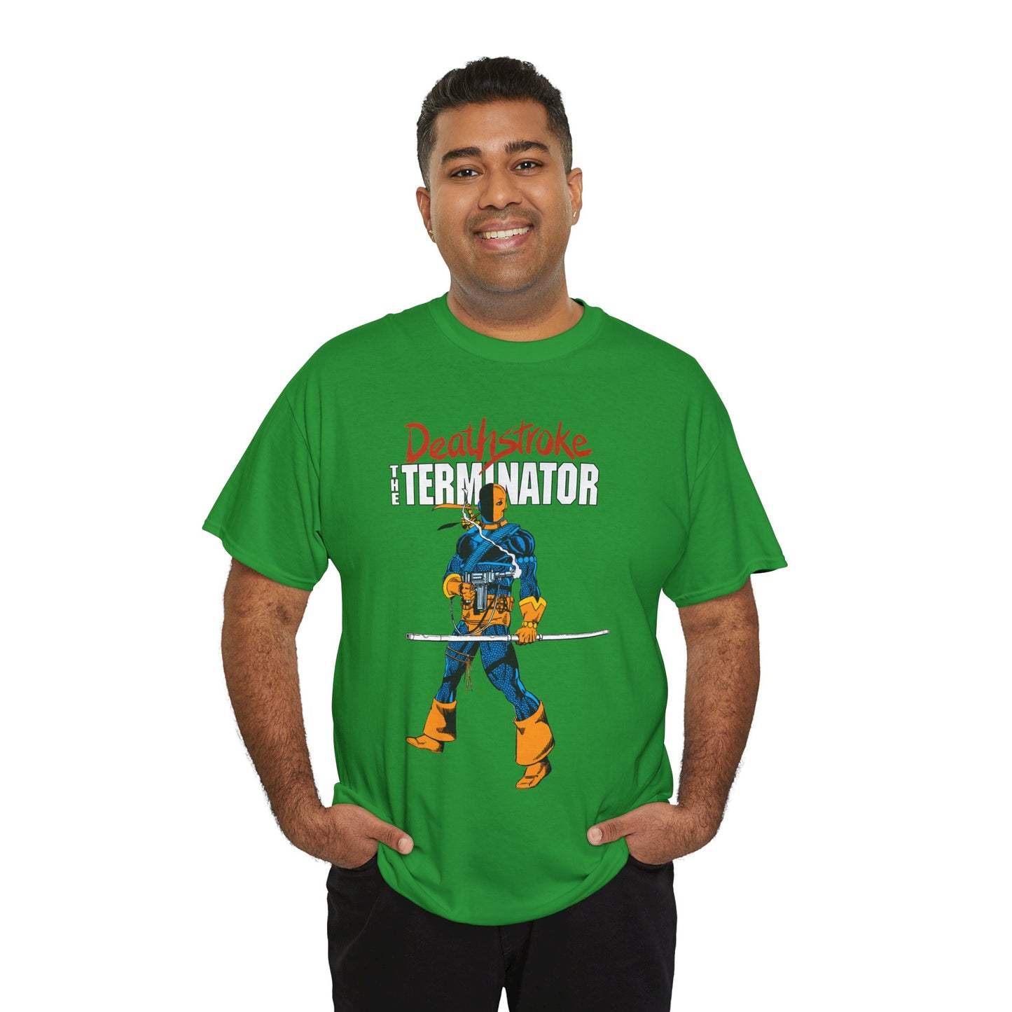 Deathstroke T-Shirt - George Perez Art - New Teen Titans Foe & Mercenary - Slade Wilson, Father of Jericho and Ravager - DC Comics - The Terminator