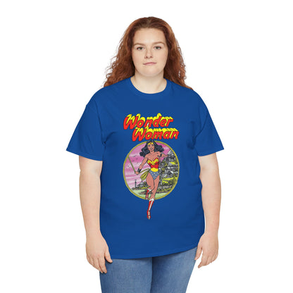 Wonder Woman T-Shirt - George Perez Art - Justice League 1980s Postcard Set - JLA Member - Diana from Themyscira - DC Comics