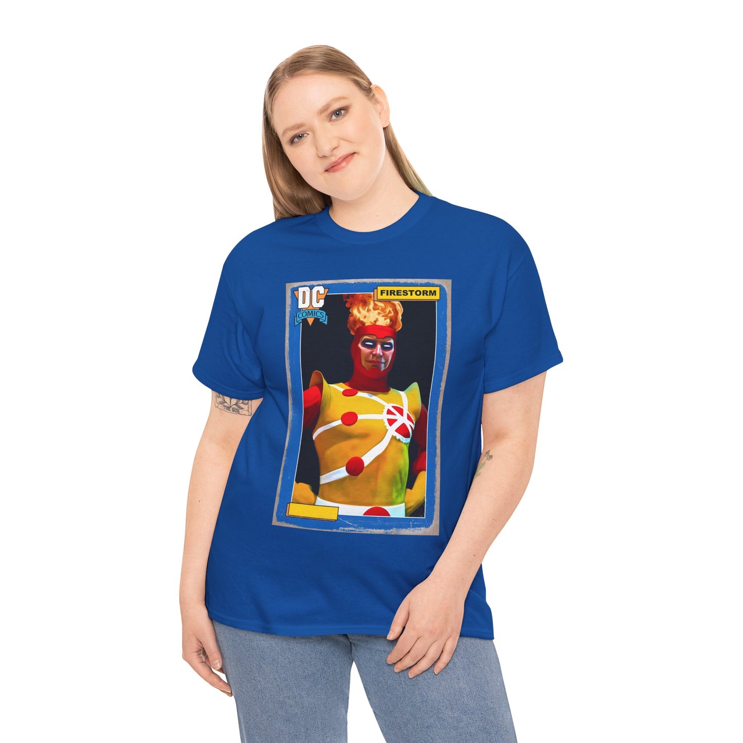 Firestorm T-Shirt - Mark Spears Art - DC Universe Trading Card Homage - Ronnie Raymond - DC Comics
