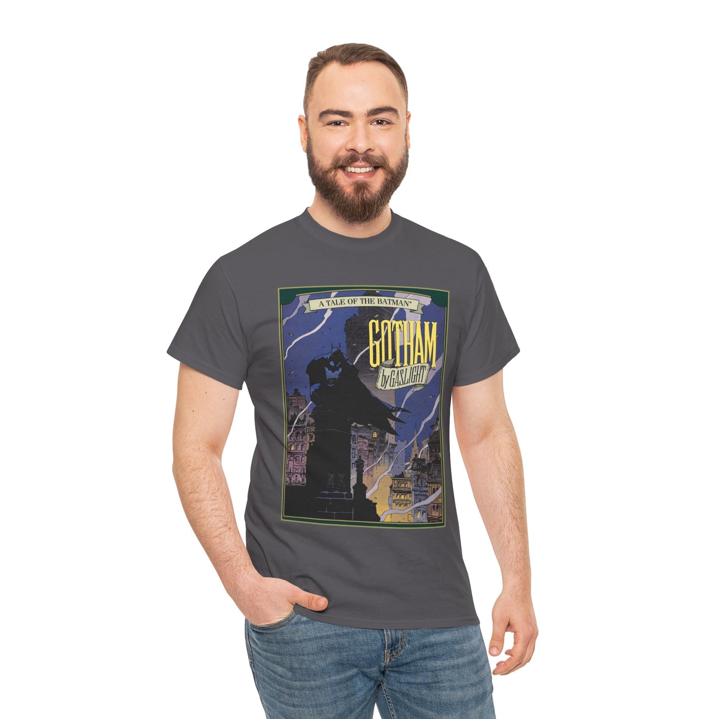Batman: Gotham by Gaslight T-Shirt - Mike Mignola Art - 19th Century Jack the Ripper Story - Elseworlds - DC Comics