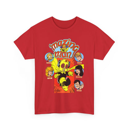 'Mazing Man T-Shirt - DeStefano & Kesel Art - Funny 1980s Comic Series - DC Comics