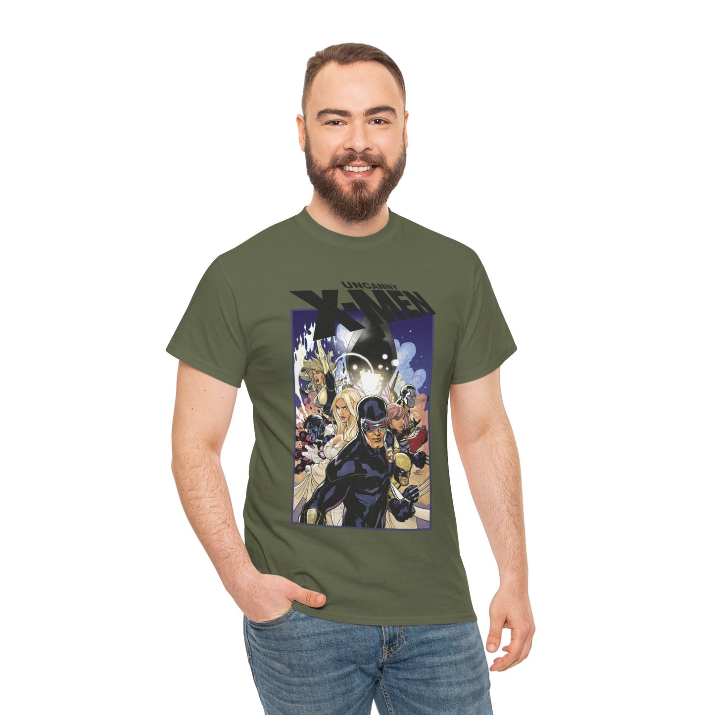 Uncanny X-Men T-Shirt - Terry Dodson Art - Cyclops, Emma Frost, Wolverine, Nightcrawler, Colossus - Marvel Comics
