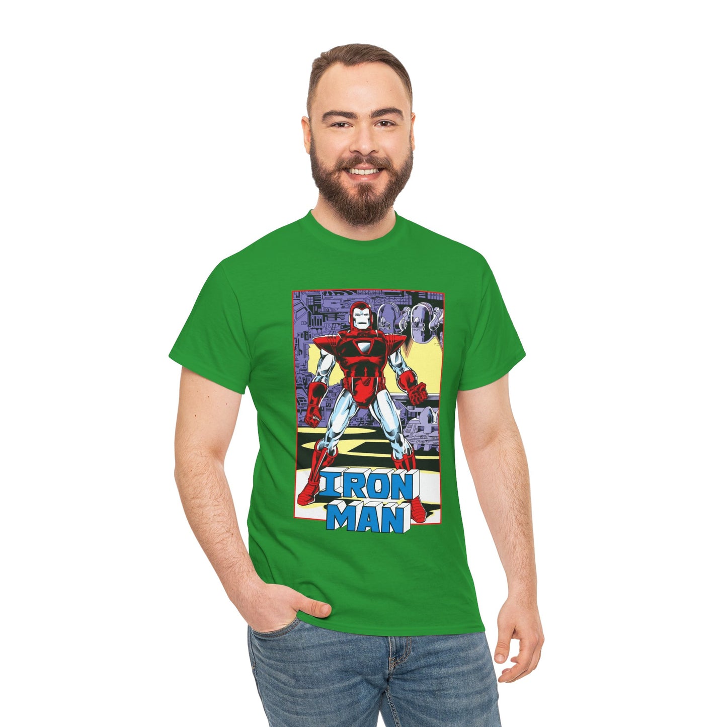 Iron Man T-Shirt - Tony Stark, Stark Industries - Silver Centurion Armor - Marvel Comics