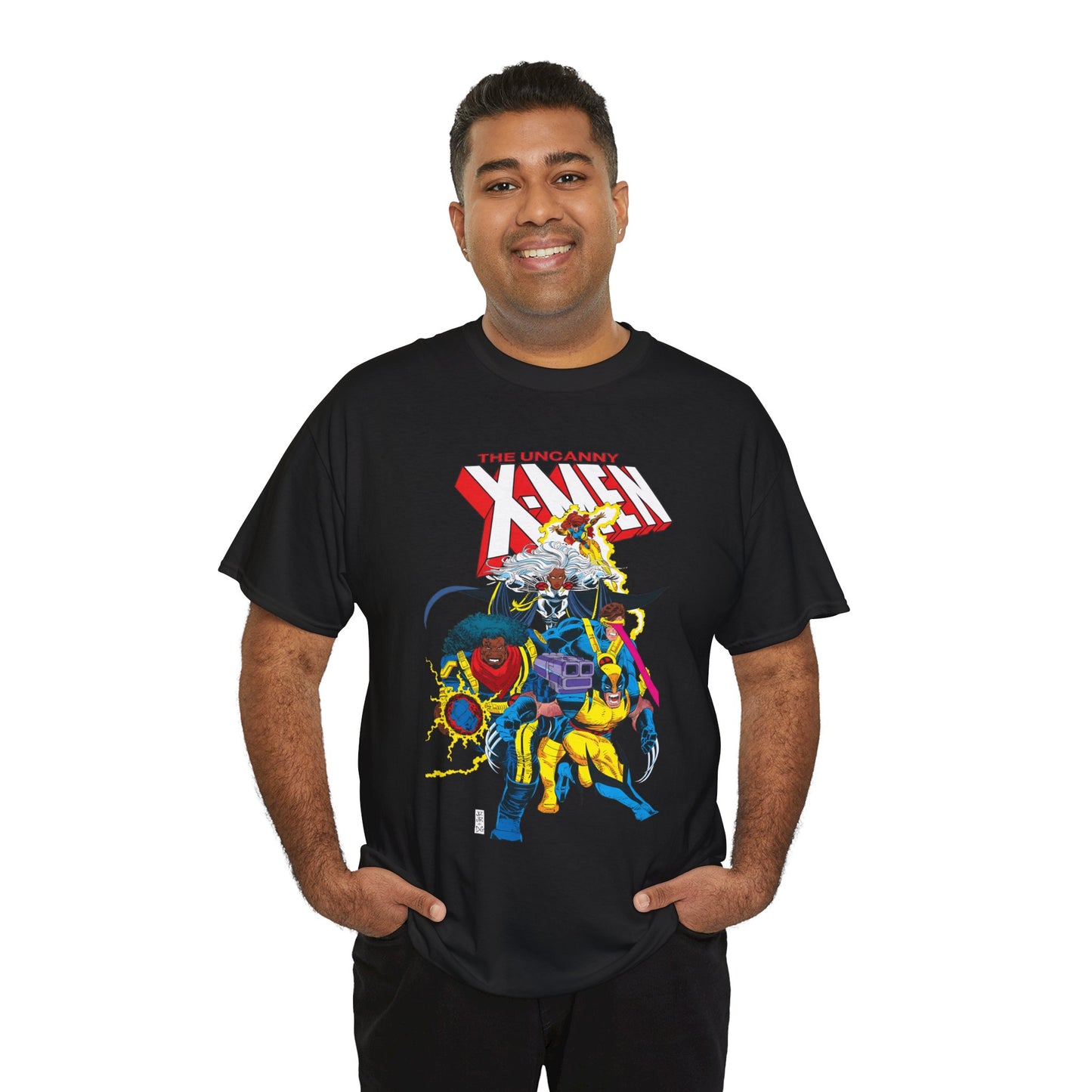 Uncanny X-Men T-Shirt - John Romita Jr Art - Cyclops, Storm, Bishop, Jean Grey, Wolverine - Marvel Comics